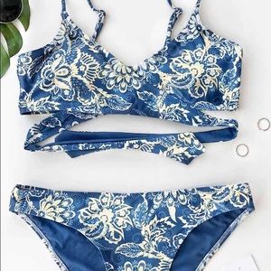 cupshe wrap bikini set